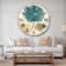 Designart 'Blue Cottage Flower Hydrangea I Farmhouse Wall Clock